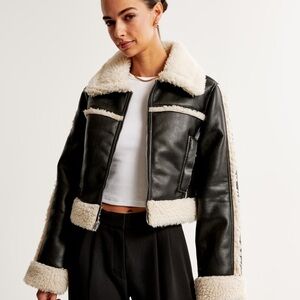 Abercrombie & Fitch Vegan Leather Jacket